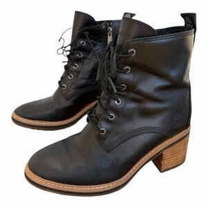Black Leather Ankle Boots